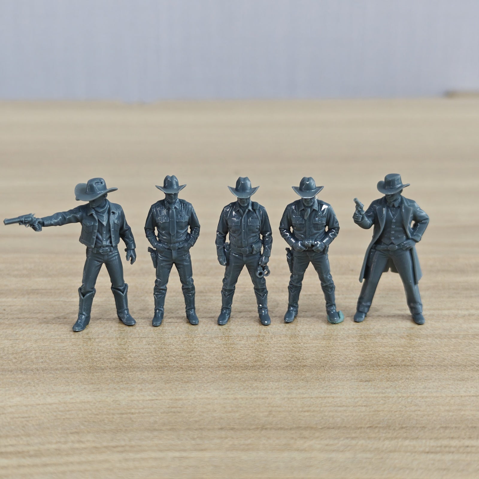 MRY-SFW LYTR1323 American Western Cowboy Marshal Five Person – LCD 3D printed resin model kit, image 2