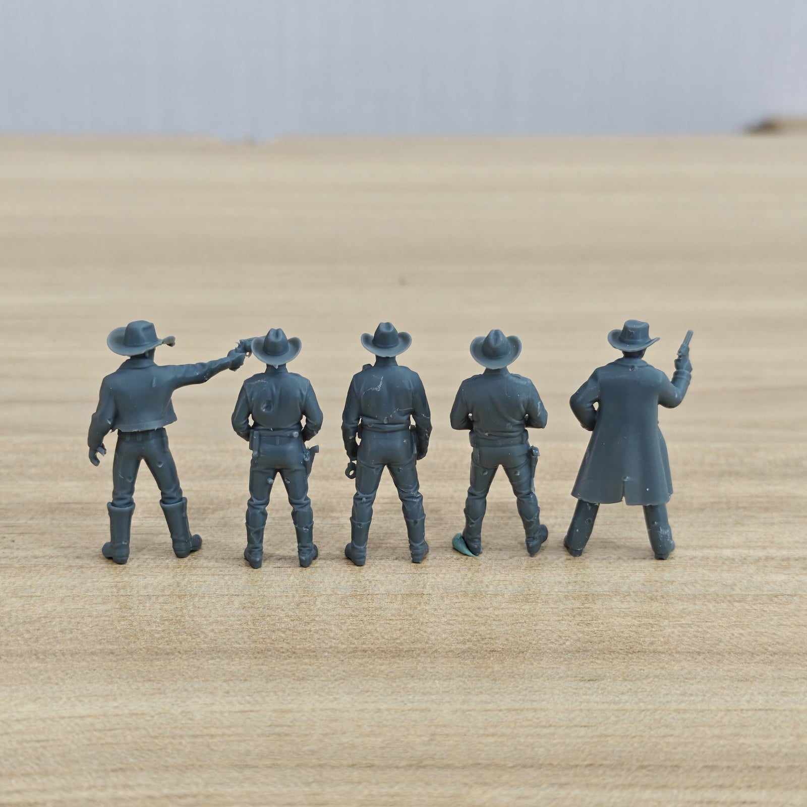 MRY-SFW LYTR1323 American Western Cowboy Marshal Five Person – LCD 3D printed resin model kit, image 3