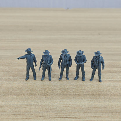 MRY-SFW LYTR1326 American Western Cowboy Missionary Five Person Set