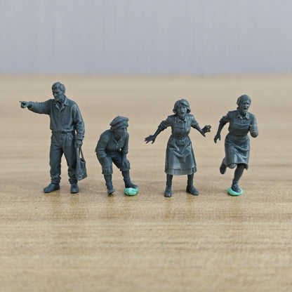MRY-SFW LYTR1170 Normandy Rural Civilians – LCD 3D printed resin model kit, image 1