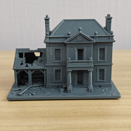 MRY-SFW LYTB1287 Ruined Building Series ¨C Wrecked Manor Est – LCD 3D printed resin model kit, image 1
