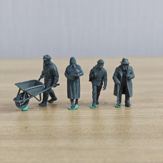 MRY-SFW LYTR1106 WWII Civilian Figures Blitz Poland Farm Refugees