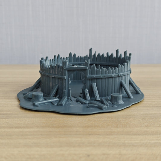 MRY-SFW LYTB1274 Ruined Building Series ¨C Ruined Wooden Palisade Camp B