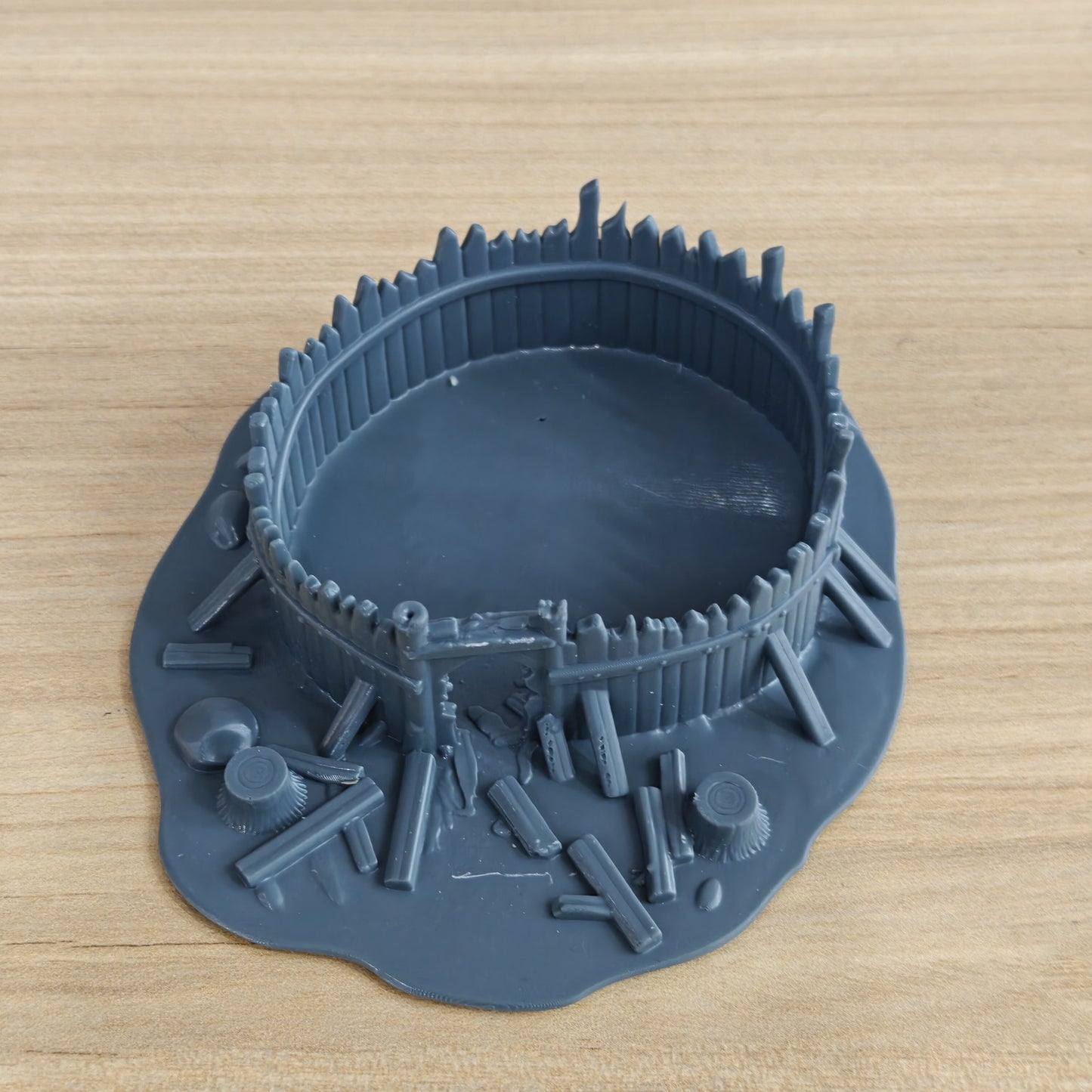 MRY-SFW LYTB1274 Ruined Building Series ¨C Ruined Wooden Palisade Camp B