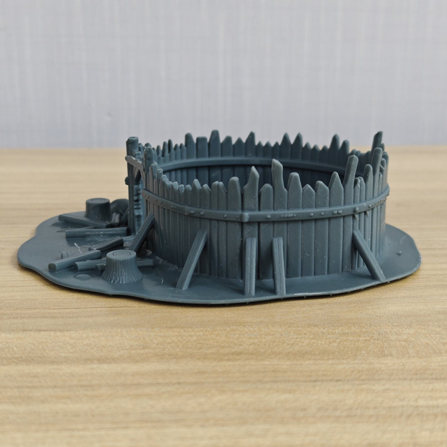 MRY-SFW LYTB1274 Ruined Building Series ¨C Ruined Wooden Palisade Camp B