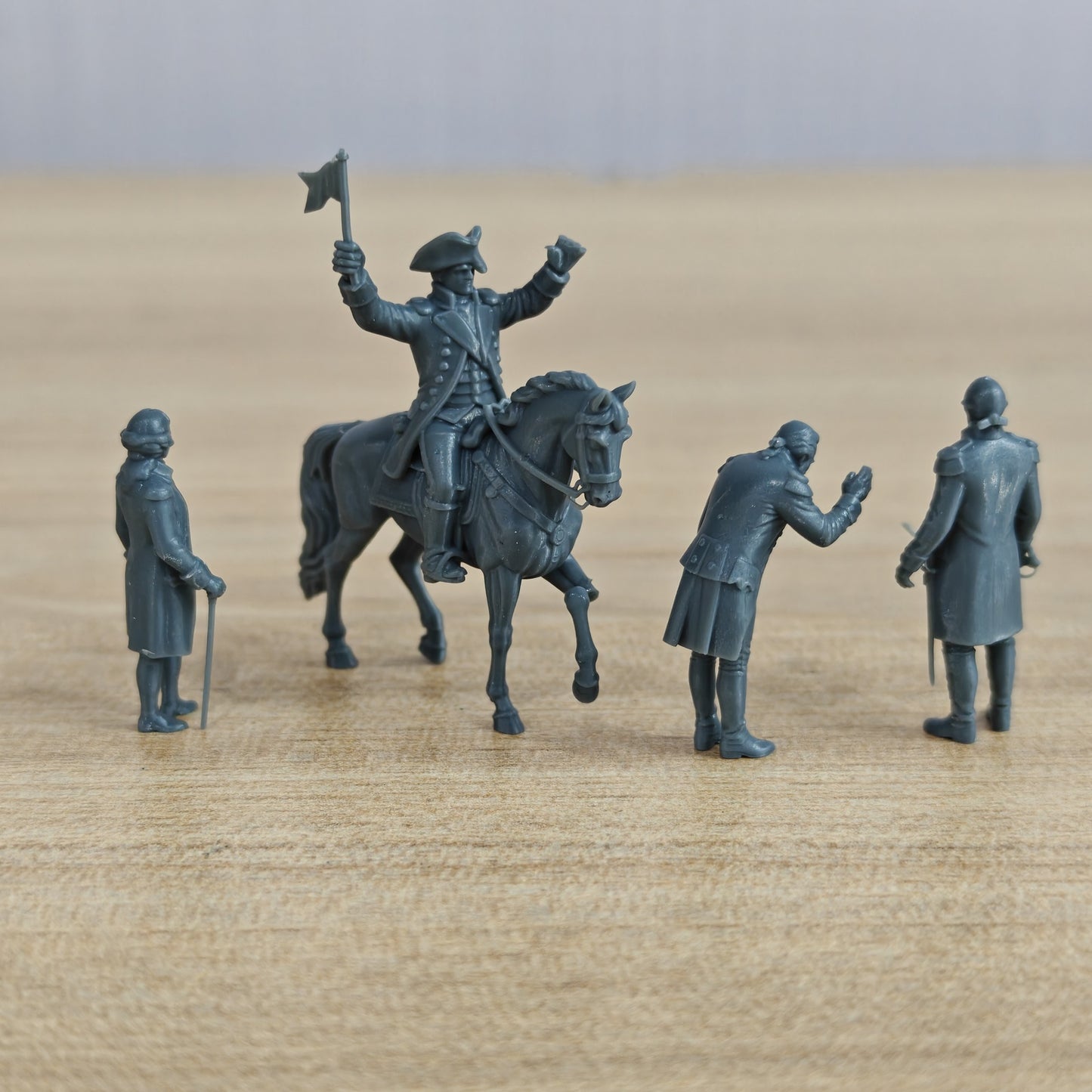 MRY-SFW LYGR1129 Revolutionary War Saratoga General Burgoyne Retinue 4 pcs