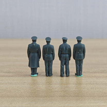 MRY-SFW LYWF008 WWII Soviet Naval Figures Officers 4 Man Set – LCD 3D printed resin model kit, image 2