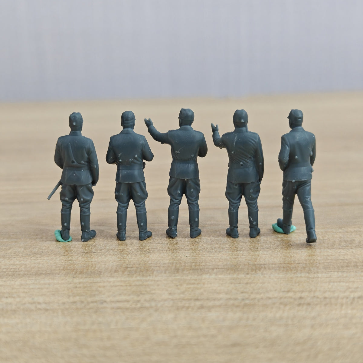 MRY-SFW LYWF025 WWII IJN Figures Field Naval Officer 5 Man S – LCD 3D printed resin model kit, image 2