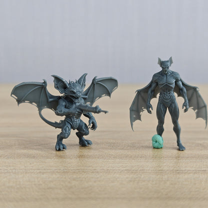 MRY-SFW LYGR1079 Mutated Orc Series Bat Mutant Unit – LCD 3D printed resin model kit, image 1