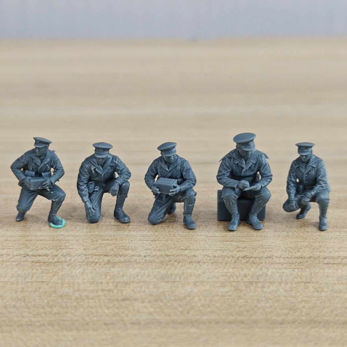 MRY-SFW LYWF030 WWII IJN Figures Duty Trooper 5 Man Set – LCD 3D printed resin model kit, image 1