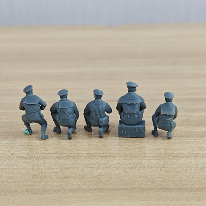 MRY-SFW LYWF030 WWII IJN Figures Duty Trooper 5 Man Set – LCD 3D printed resin model kit, image 2