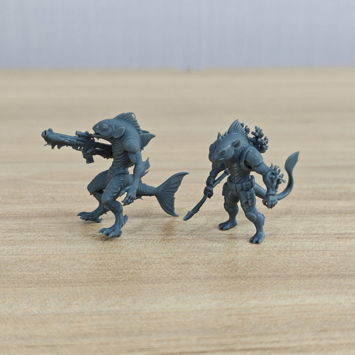 MRY-SFW LYGR1075 Mutated Orc Series Fish Mutant Unit – LCD 3D printed resin model kit, image 1