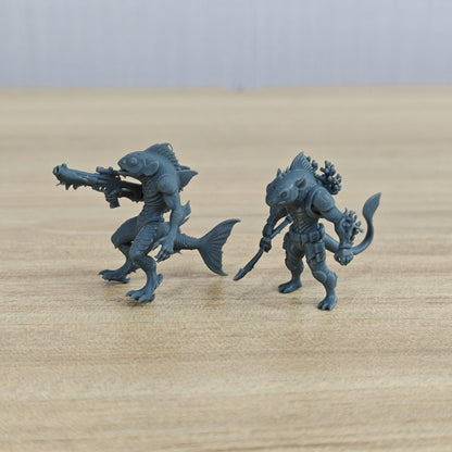 MRY-SFW LYGR1075 Mutated Orc Series Fish Mutant Unit – LCD 3D printed resin model kit, image 1