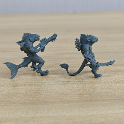 MRY-SFW LYGR1075 Mutated Orc Series Fish Mutant Unit – LCD 3D printed resin model kit, image 2