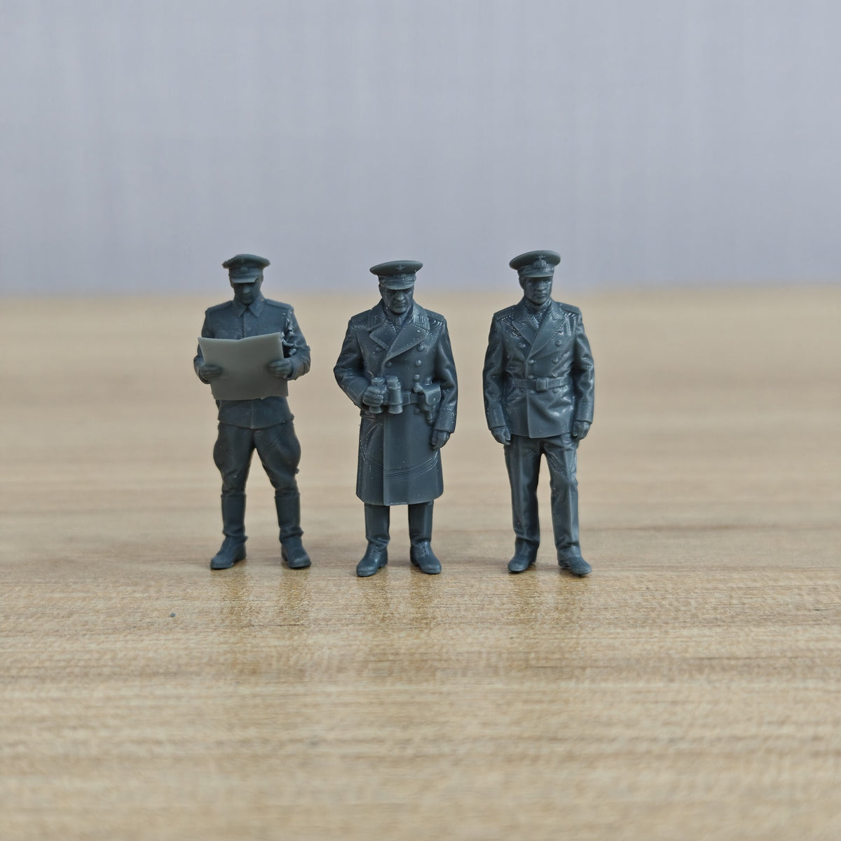 MRY-SFW LYWF009 WWII Soviet Naval Figures Naval Officers 3 M – LCD 3D printed resin model kit, image 1