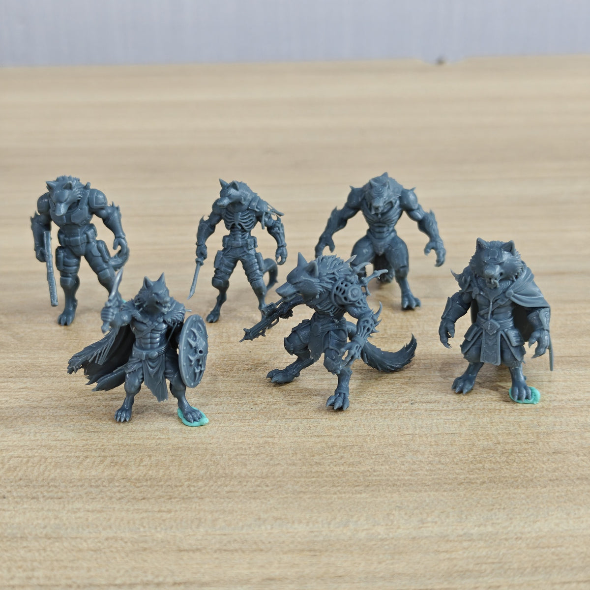 MRY-SFW LYGR1071 Mutated Orc Series Wolf Mutant Unit – LCD 3D printed resin model kit, image 1