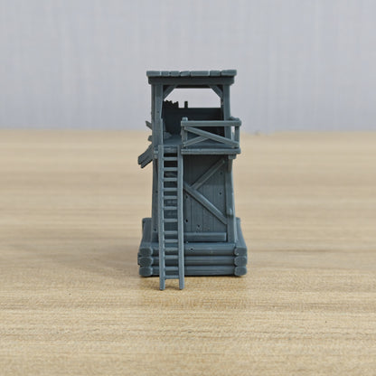 MRY-SFW LYTB1275 Ruined Building Series Damaged Wooden Watch – LCD 3D printed resin model kit, image 1