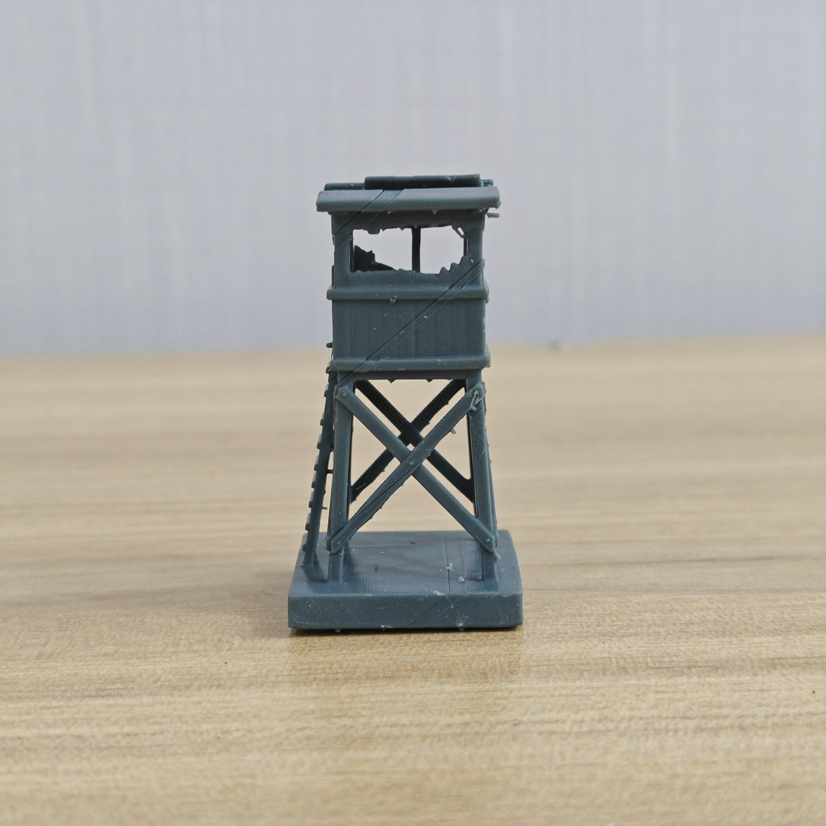 MRY-SFW LYTB1276 Ruined Building Series Damaged Wooden Watch – LCD 3D printed resin model kit, image 2