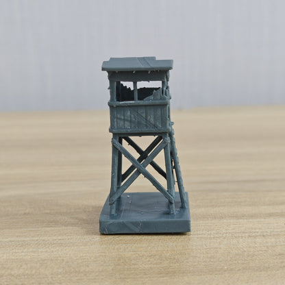 MRY-SFW LYTB1276 Ruined Building Series Damaged Wooden Watch – LCD 3D printed resin model kit, image 4