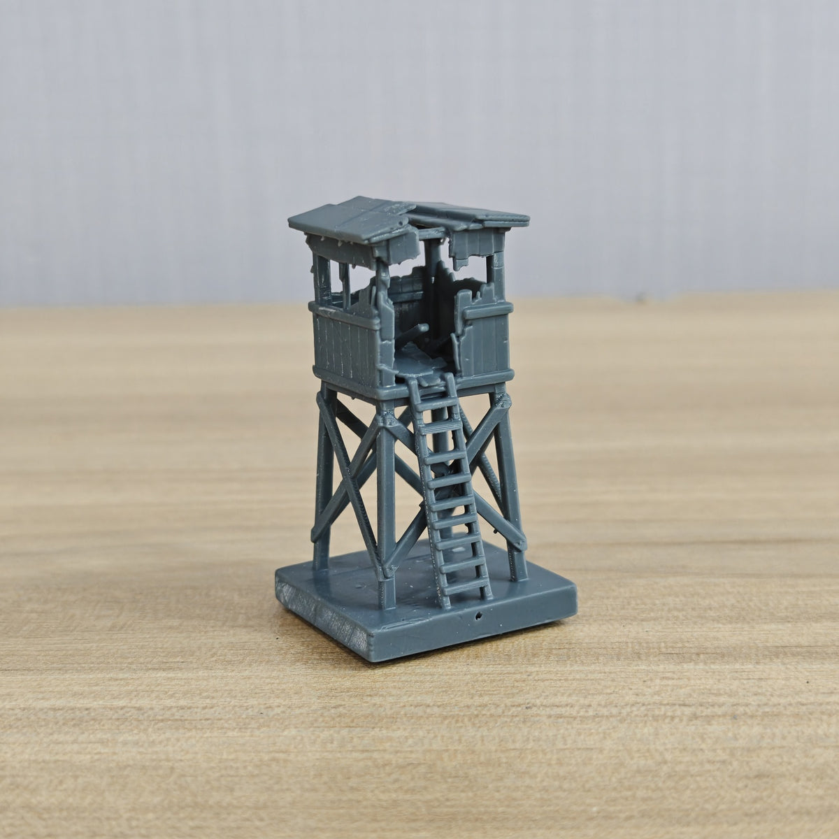 MRY-SFW LYTB1276 Ruined Building Series Damaged Wooden Watch – LCD 3D printed resin model kit, image 5