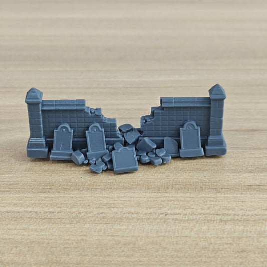 MRY-SFW LYTB1278 Ruined Building Series Broken Graveyard Wall A