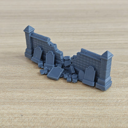 MRY-SFW LYTB1278 Ruined Building Series Broken Graveyard Wall A