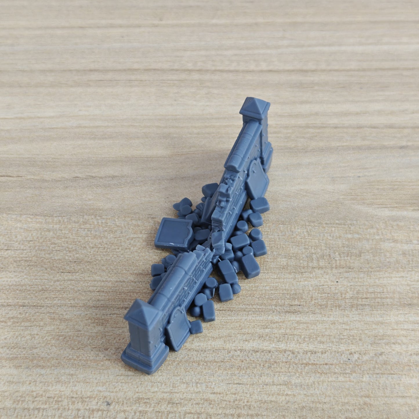 MRY-SFW LYTB1278 Ruined Building Series Broken Graveyard Wall A