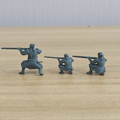 MRY-SFW LYGR1114 Sengoku Honno-ji Teppo Ashigaru 3 pcs – LCD 3D printed resin model kit, image 2