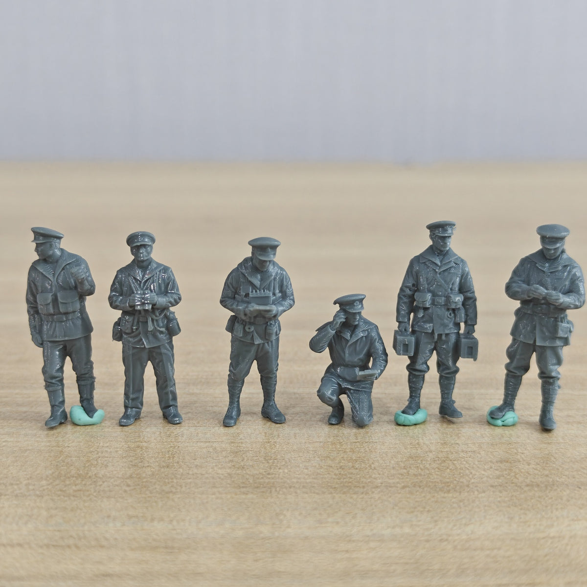 MRY-SFW LYWF029 WWII IJN Figures Deck Duty Trooper 6 Man Set – LCD 3D printed resin model kit, image 1