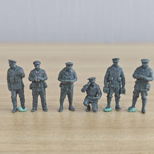 MRY-SFW LYWF029 WWII IJN Figures Deck Duty Trooper 6 Man Set – LCD 3D printed resin model kit, image 1