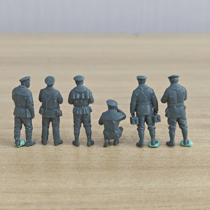 MRY-SFW LYWF029 WWII IJN Figures Deck Duty Trooper 6 Man Set – LCD 3D printed resin model kit, image 2