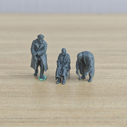 MRY-SFW LYTR1279 Battle of Stalingrad Siege Survivors 3 pcs – LCD 3D printed resin model kit, image 1
