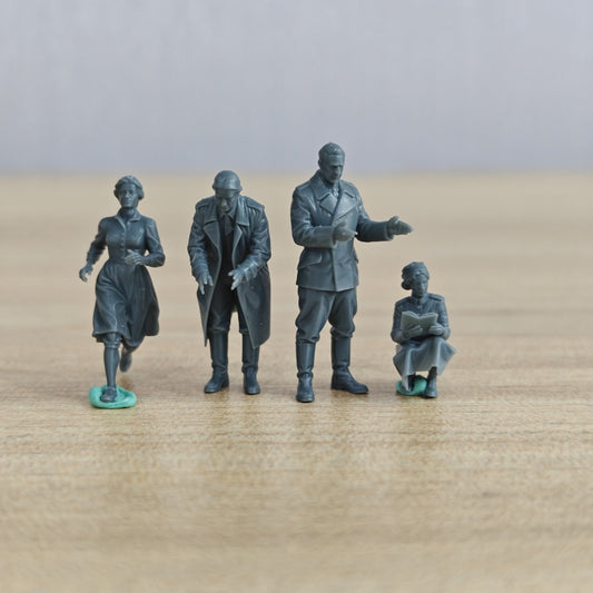 MRY-SFW LYTR1149 French Campaign Security Staff 4 pcs – LCD 3D printed resin model kit, image 1