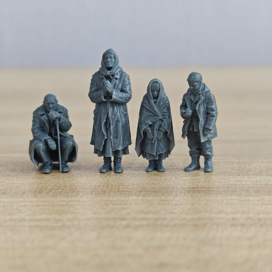 MRY-SFW LYTR1270 Battle of Stalingrad Desperate Waiting 4 pc – LCD 3D printed resin model kit, image 1