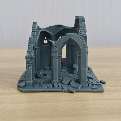 Ruined Building Series – Fully Collapsed Church Ruins A MRY-SFW LYTB1258