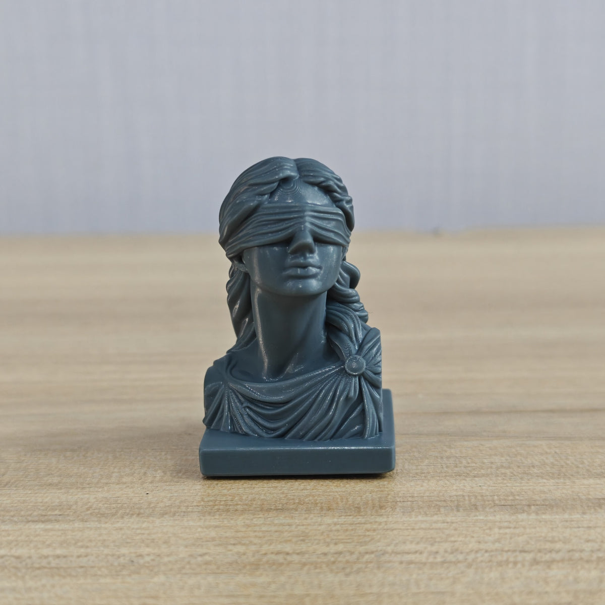 MRY-SFW LYTS1007 Blindfolded Goddess of Justice Bust Ornamen – LCD 3D printed resin model kit, image 2