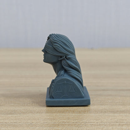 MRY-SFW LYTS1007 Blindfolded Goddess of Justice Bust Ornamen – LCD 3D printed resin model kit, image 3