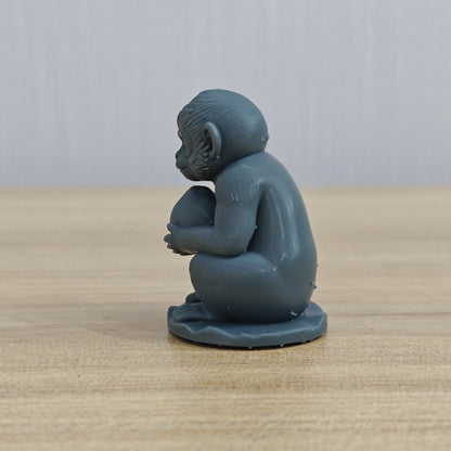 MRY-SFW LYTS984 Monkey - Peach Offering Monkey – LCD 3D printed resin model kit, image 2