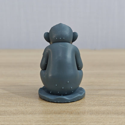 MRY-SFW LYTS984 Monkey - Peach Offering Monkey – LCD 3D printed resin model kit, image 3