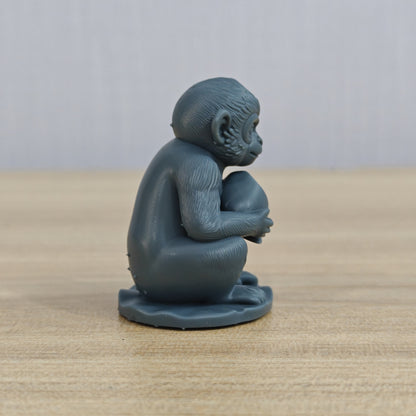 MRY-SFW LYTS984 Monkey - Peach Offering Monkey – LCD 3D printed resin model kit, image 4