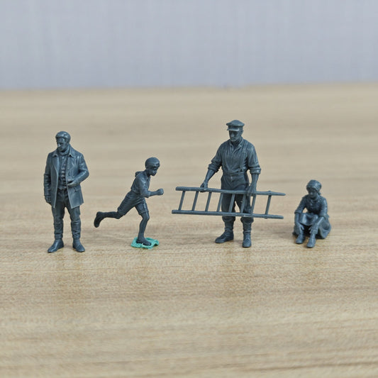 MRY-SFW LYTR1142 Dunkirk Civil Volunteers 4 pcs – LCD 3D printed resin model kit, image 1