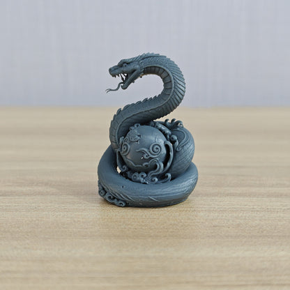 MRY-SFW LYTS981 Snake - Spirit Snake Coiling Pearl – LCD 3D printed resin model kit, image 1