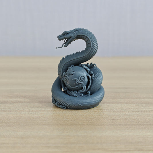 MRY-SFW LYTS981 Snake - Spirit Snake Coiling Pearl – LCD 3D printed resin model kit, image 1