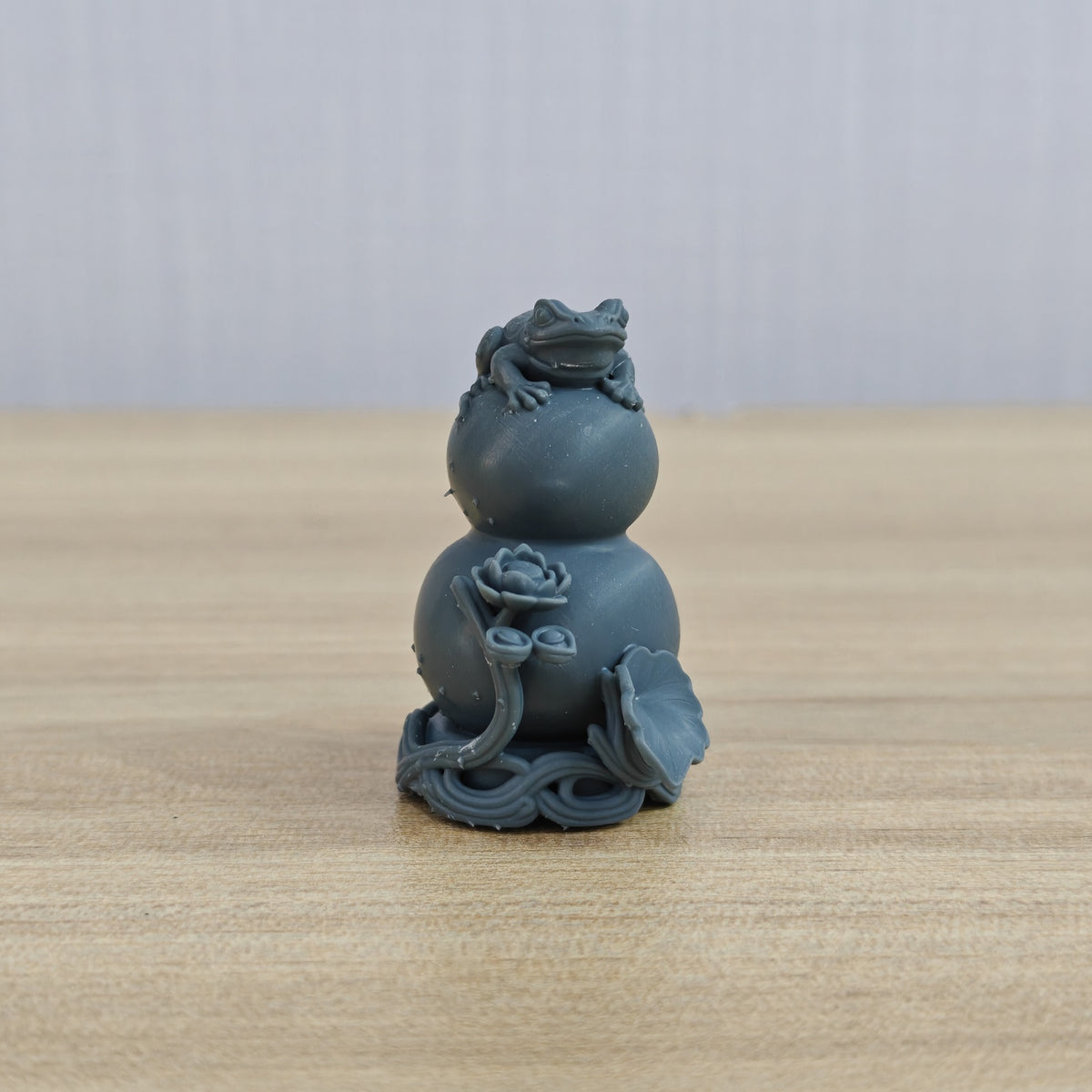 MRY-SFW LYTS1002 Golden Toad & Gourd Fortune Ornament – LCD 3D printed resin model kit, image 1