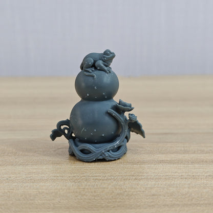 MRY-SFW LYTS1002 Golden Toad & Gourd Fortune Ornament – LCD 3D printed resin model kit, image 4
