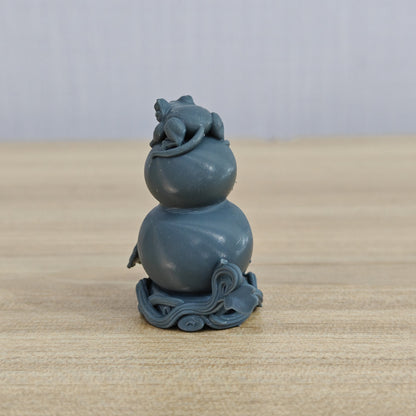 MRY-SFW LYTS1002 Golden Toad & Gourd Fortune Ornament – LCD 3D printed resin model kit, image 3