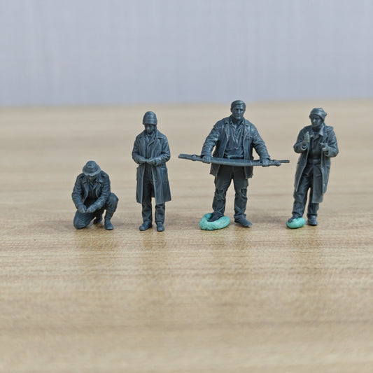 MRY-SFW LYTR1145 Dunkirk Anglo-French Medics 4 pcs – LCD 3D printed resin model kit, image 1