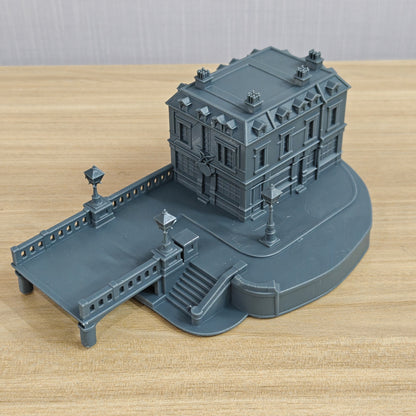MRY-SFW LYTB1072 Vintage Diorama Scene Victorian Street Corner Set C 1/160
