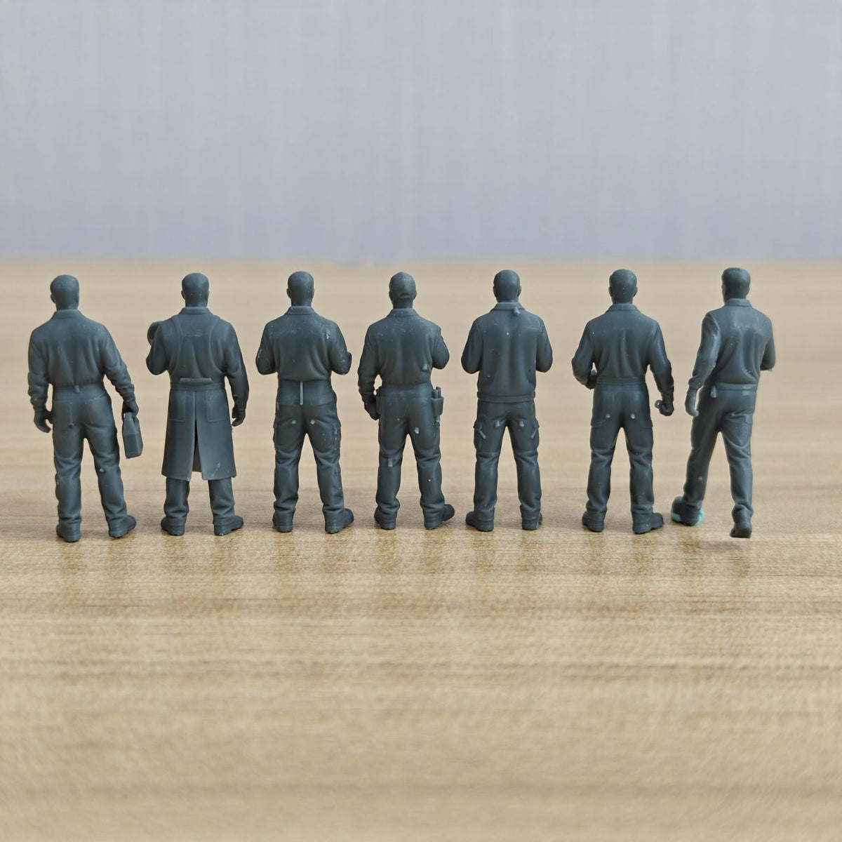 Miniature Figures Auto Repair Worker Diorama Ornaments 7 Person Set MRY-SFW LYTR1484