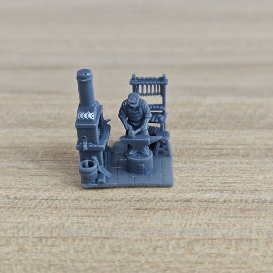 Vintage Diorama Scene Victorian Blacksmith Forge B MRY-SFW LYTB1115
